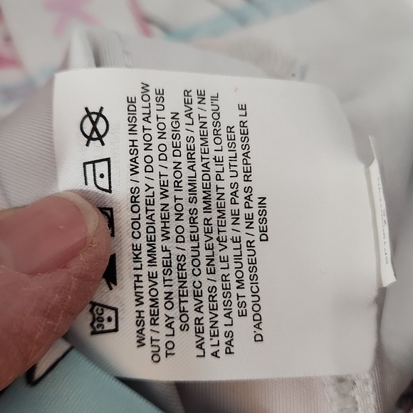 Nike Hyper Femme Long Sleeve Floral Printed Dress in Topaz Mist - Picture 10 of 11